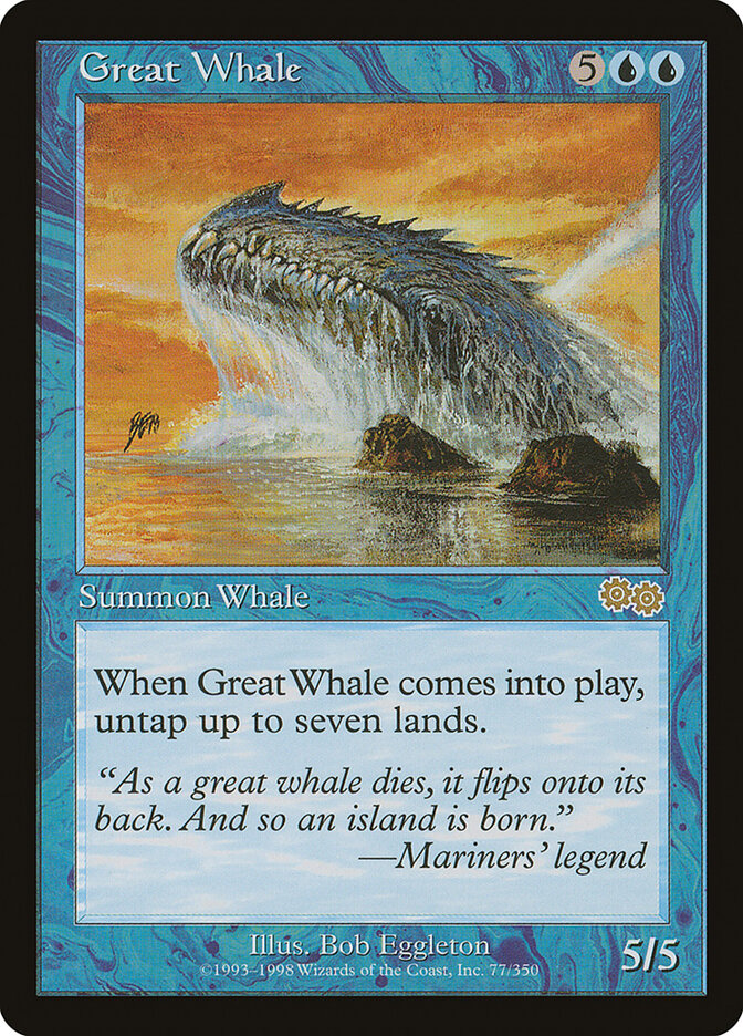 Great Whale card front