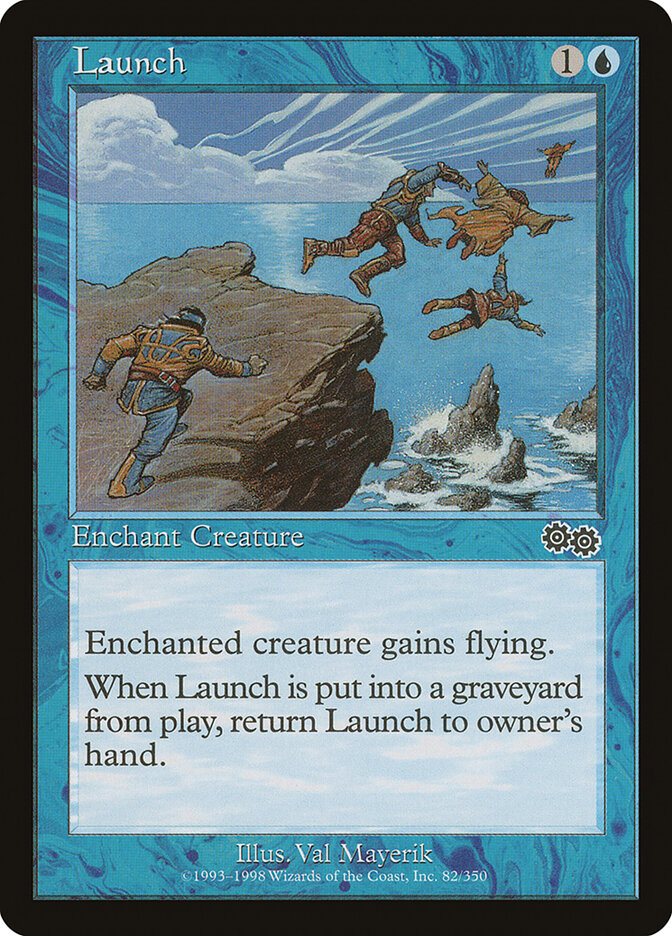 Launch card front