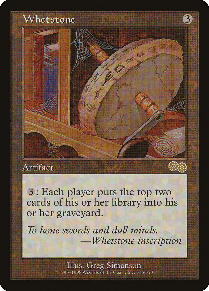 Whetstone card front