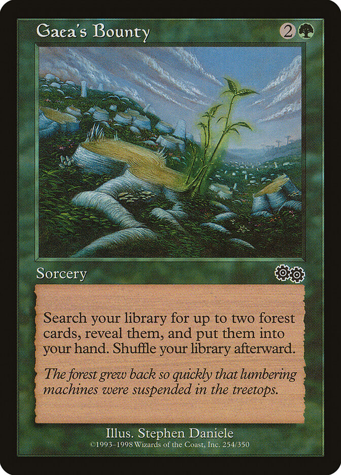 Gaea's Bounty card front