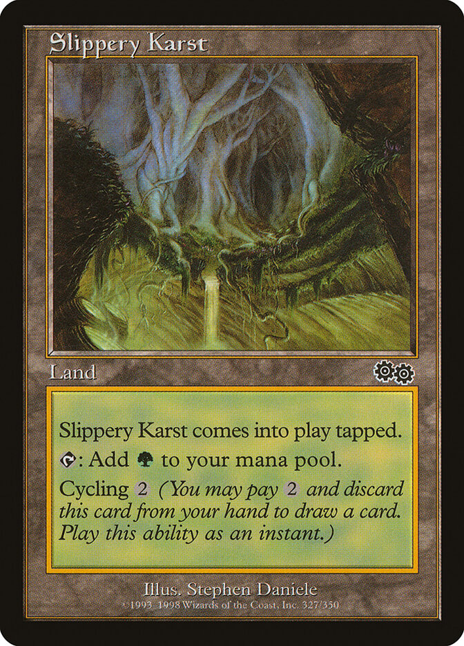 Slippery Karst card front
