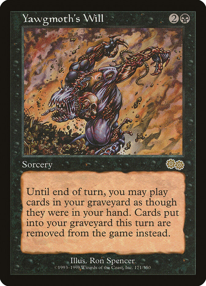 Yawgmoth's Will card front