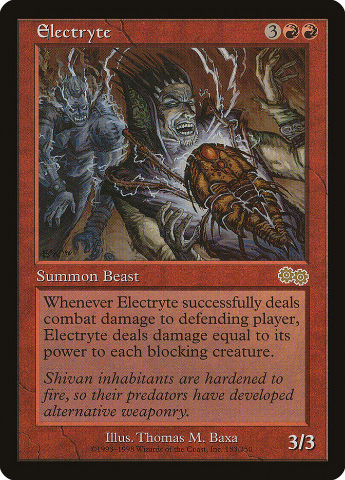 Electryte card front