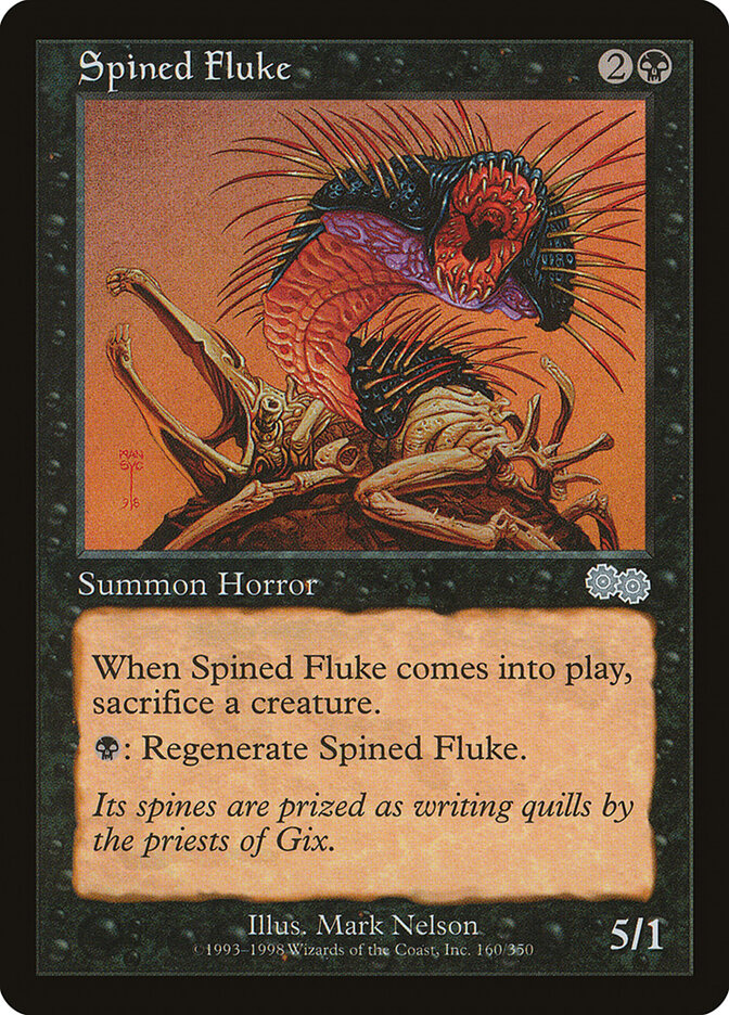 Spined Fluke card front