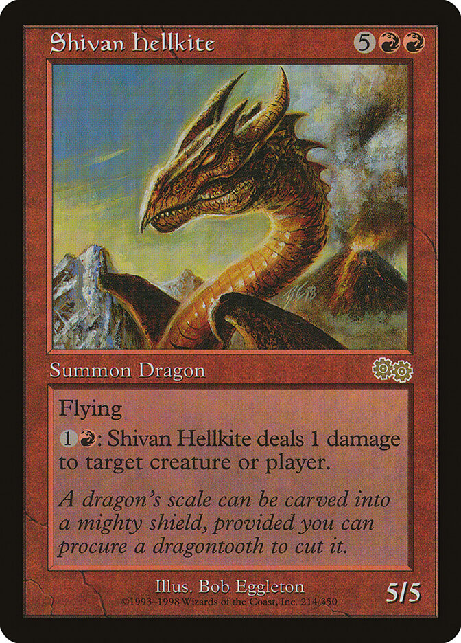 Shivan Hellkite card front