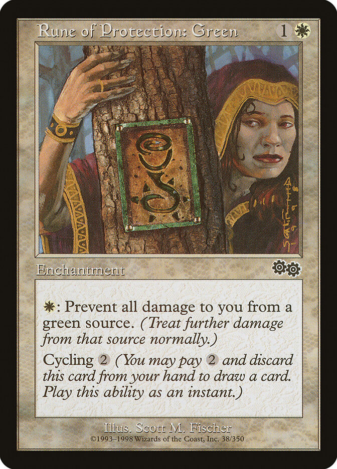 Rune of Protection: Green card front