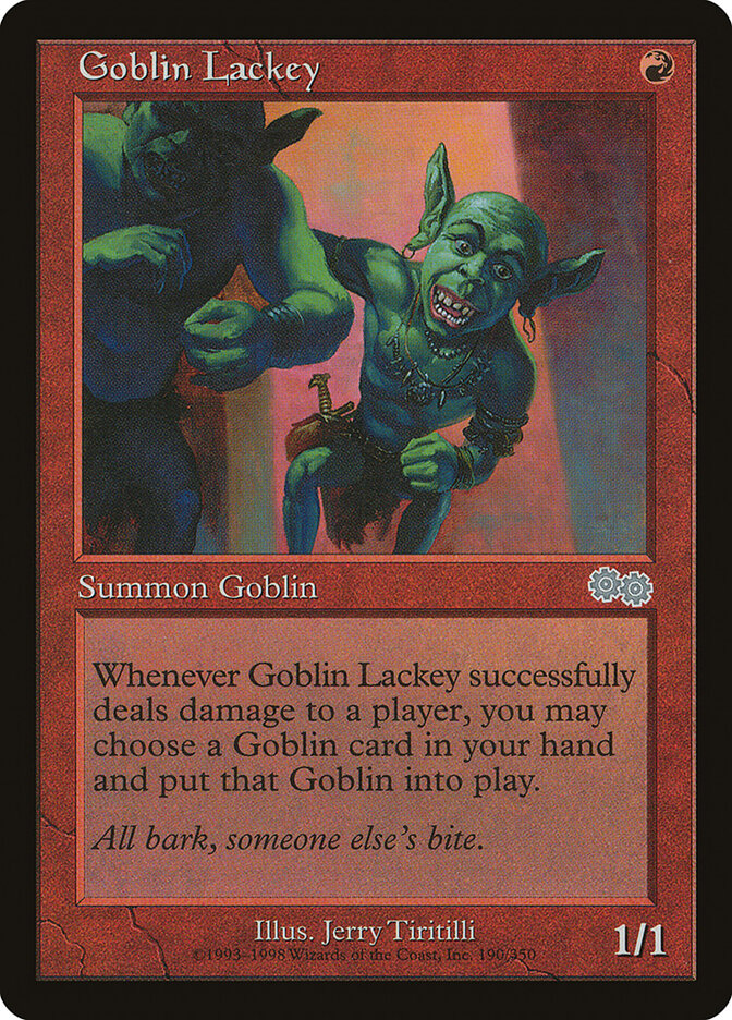 Goblin Lackey card front