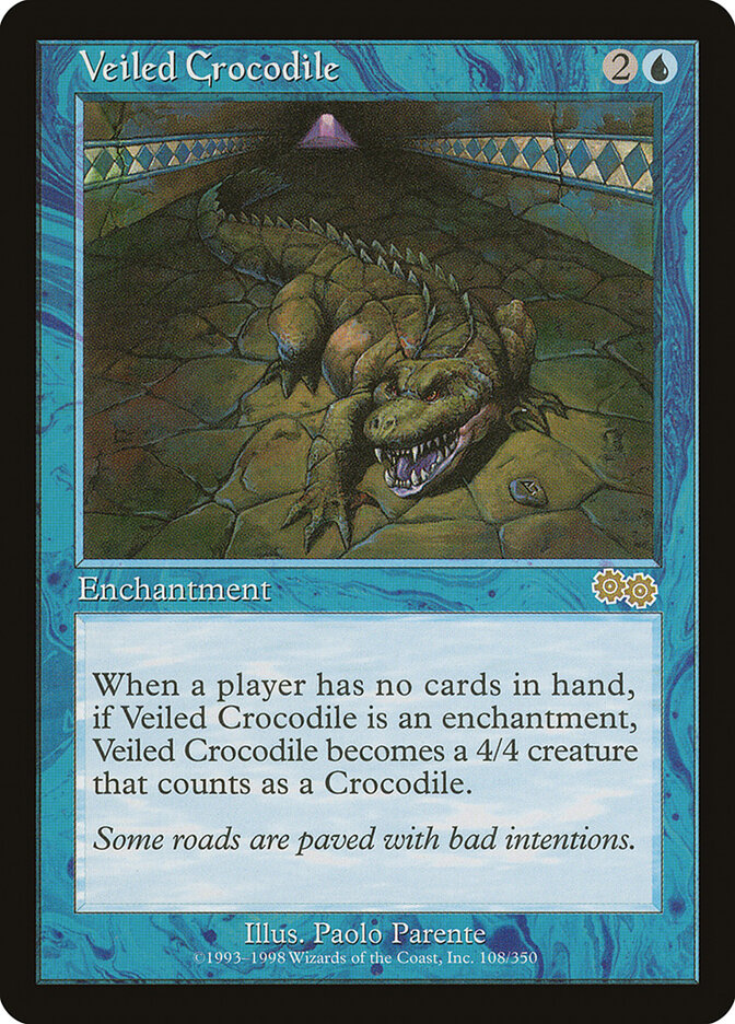 Veiled Crocodile card front