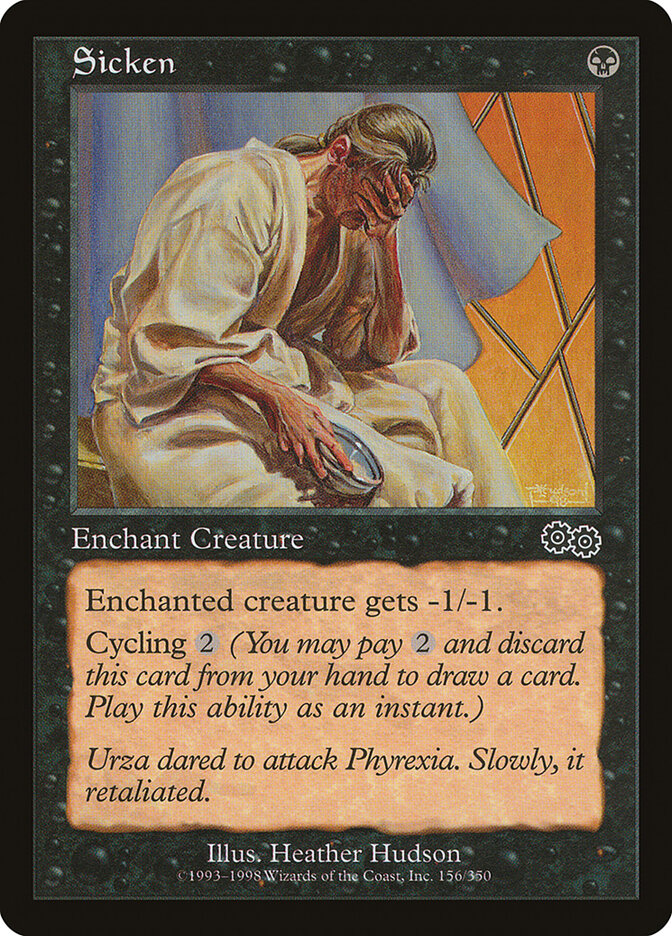 Sicken card front
