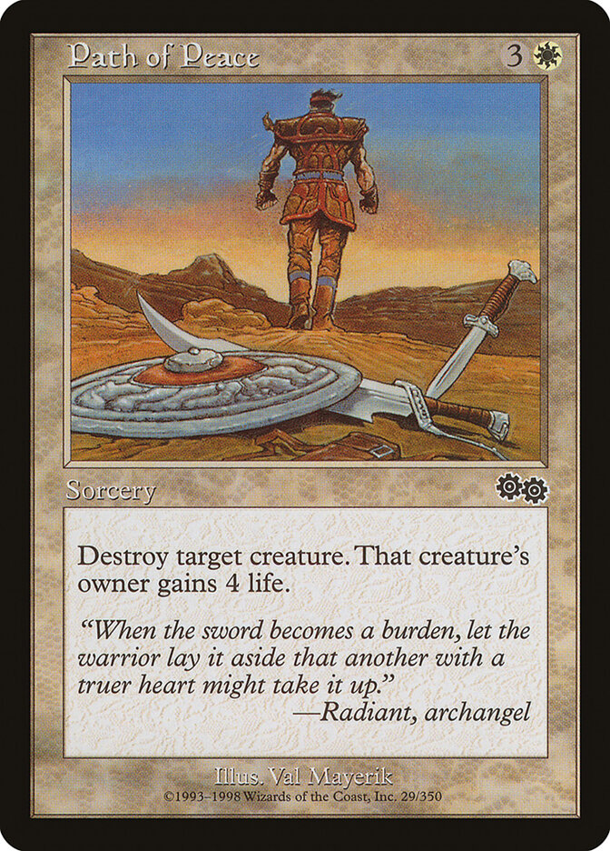 Path of Peace card front