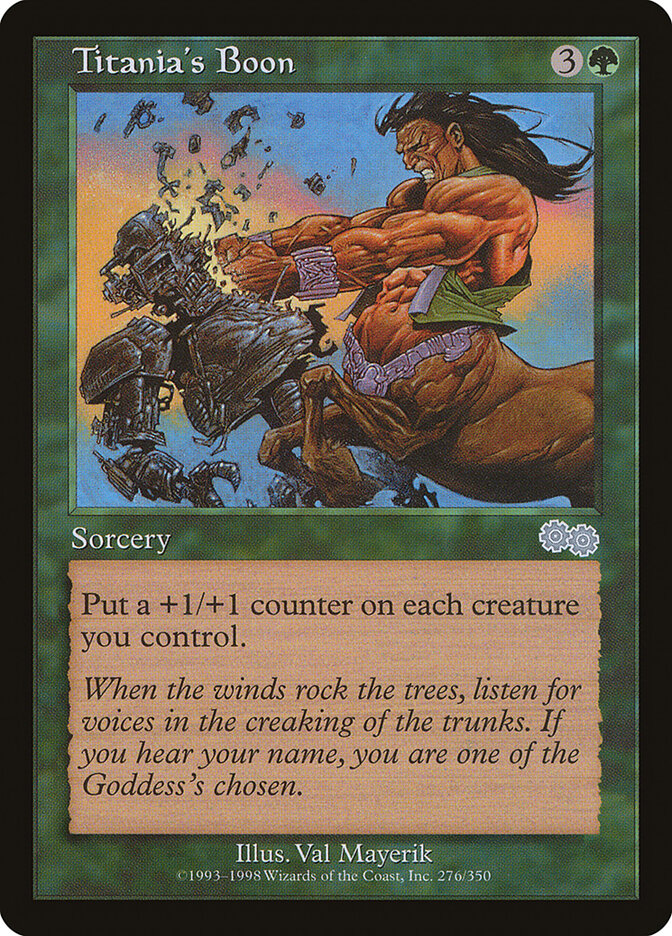 Titania's Boon card front