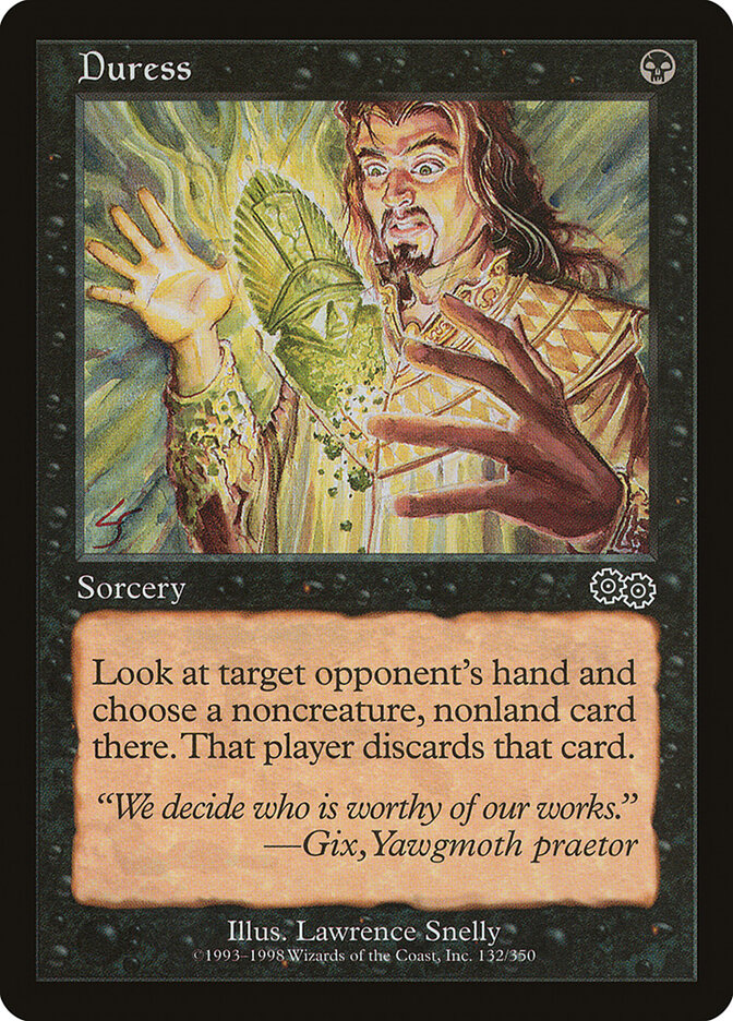 Duress card front