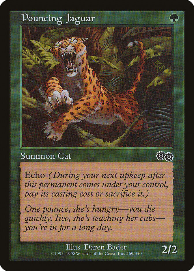 Pouncing Jaguar card front