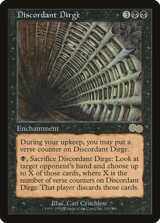 Discordant Dirge card front