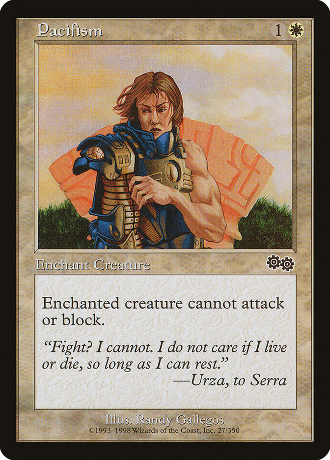 Pacifism card front