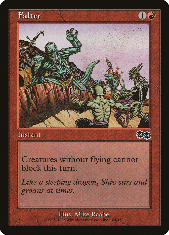 Falter card front