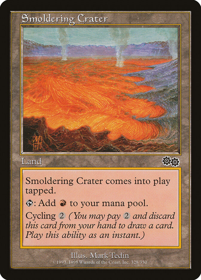 Smoldering Crater card front