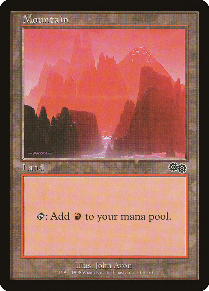 Mountain card front