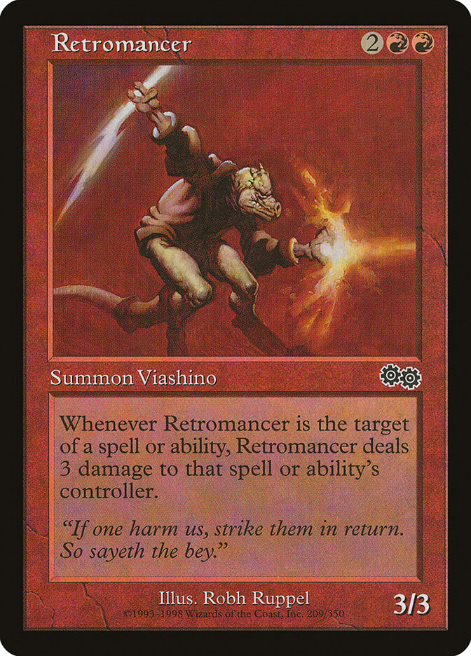 Retromancer card front