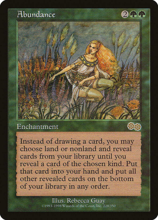 Abundance card front