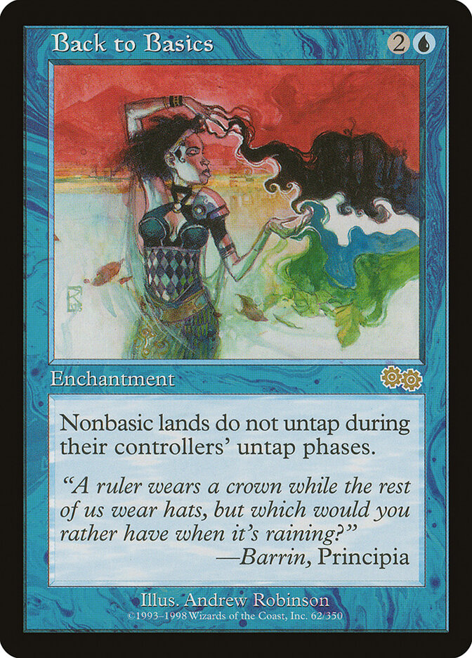 Back to Basics card front