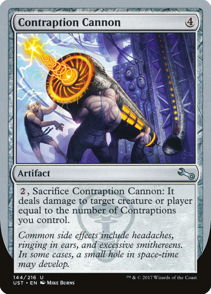 Contraption Cannon card front