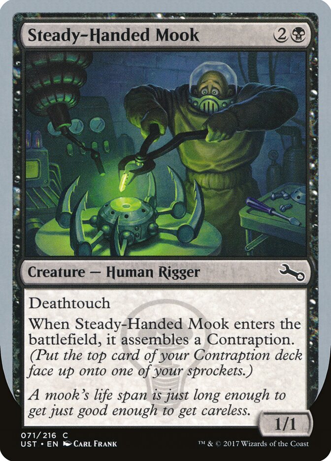 Steady-Handed Mook card front
