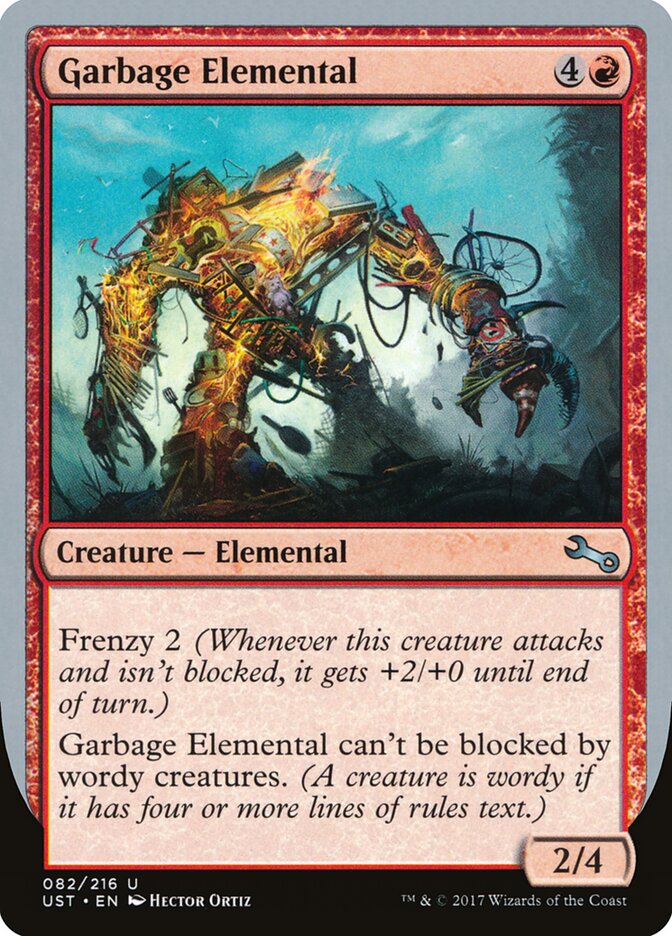 Garbage Elemental card front
