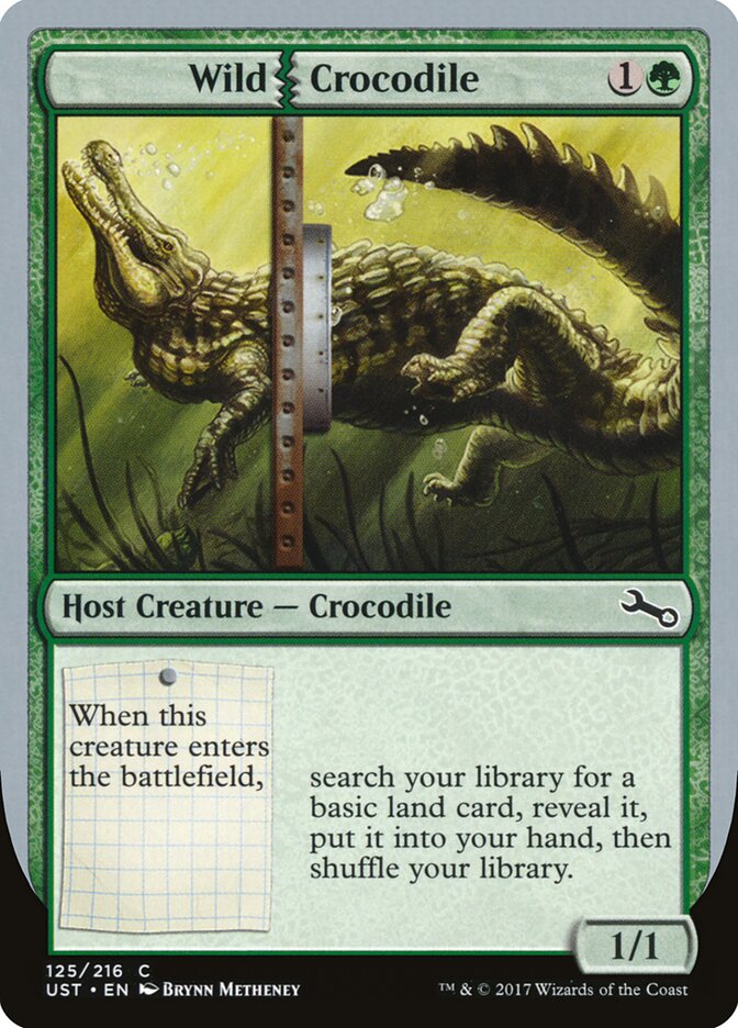 Wild Crocodile card front