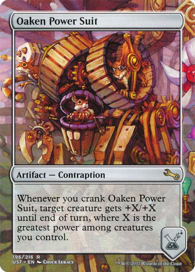 Oaken Power Suit card front