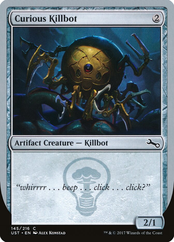 Curious Killbot card front