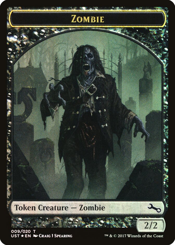 Zombie card front