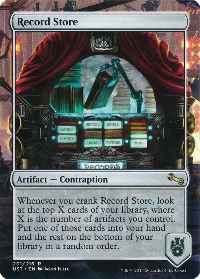 Record Store card front
