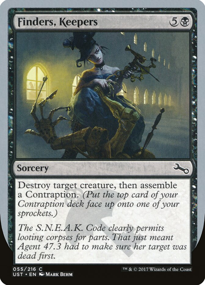 Finders, Keepers card front
