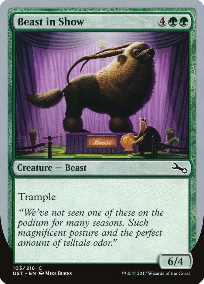 Beast in Show card front