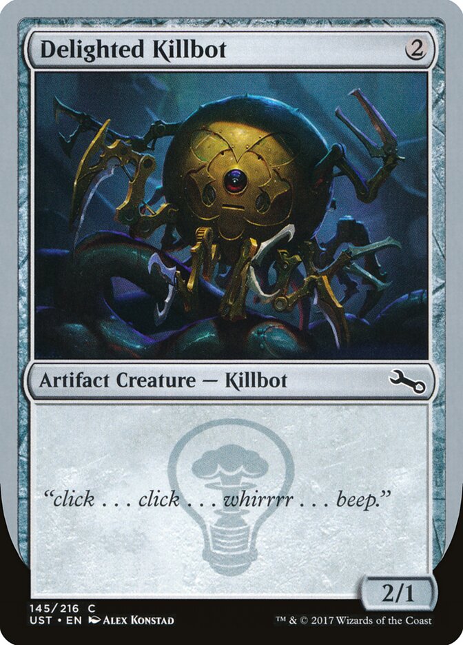 Delighted Killbot card front