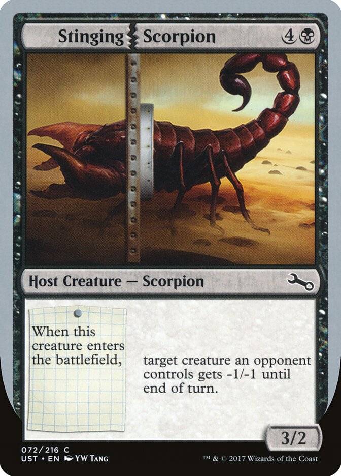 Stinging Scorpion card front