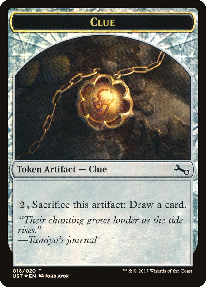 Clue card front