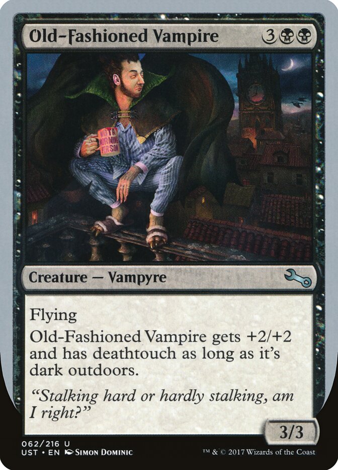 Old-Fashioned Vampire card front