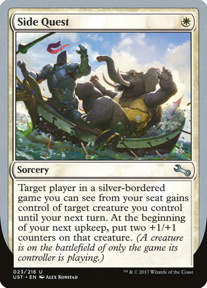 Side Quest card front