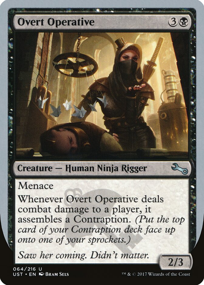 Overt Operative card front
