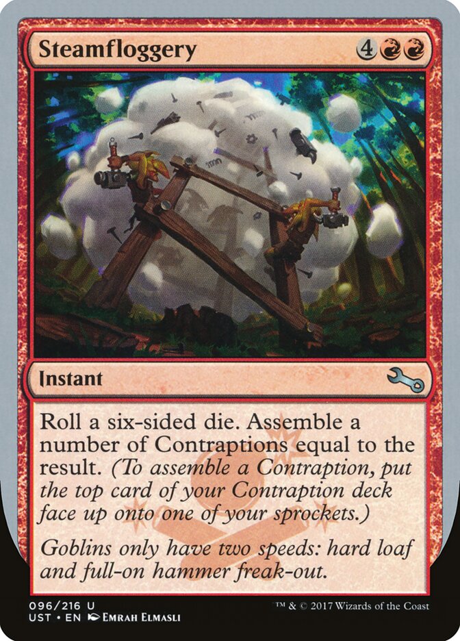 Steamfloggery card front