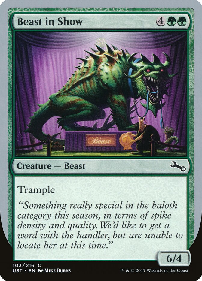 Beast in Show card front