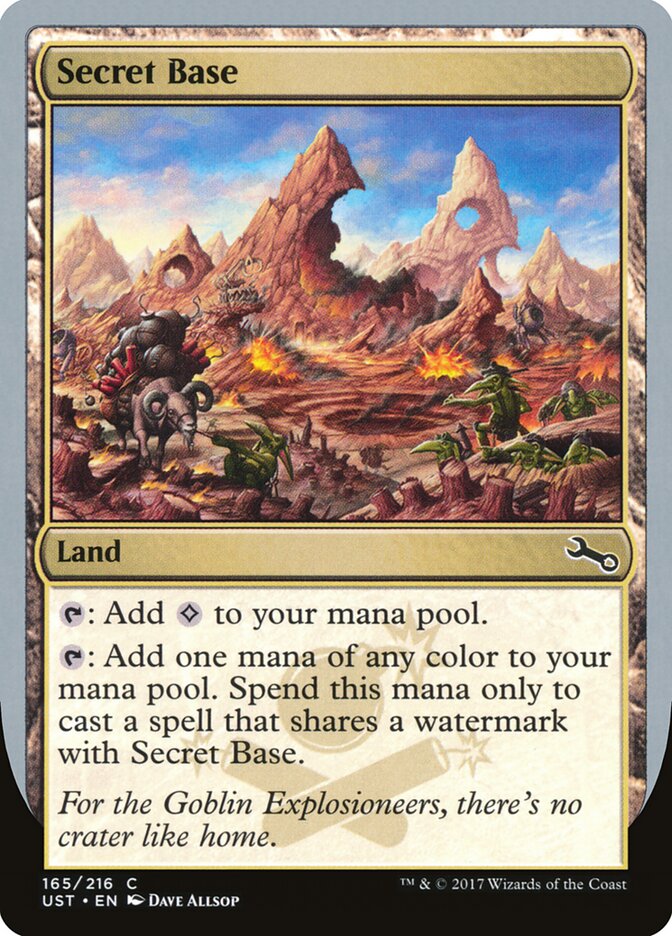 Secret Base card front