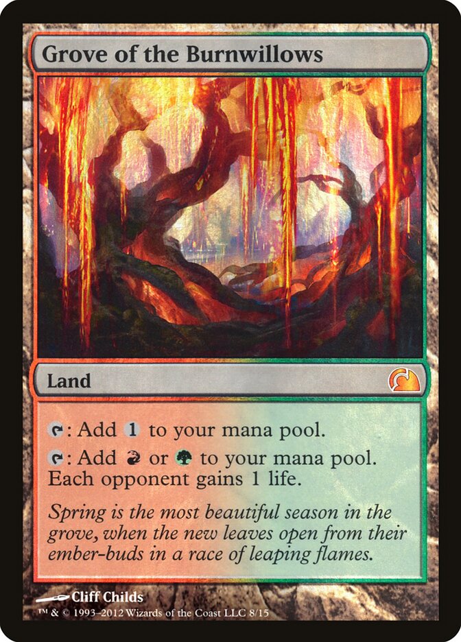 Grove of the Burnwillows card front