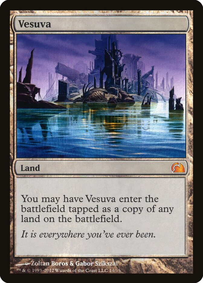 Vesuva card front
