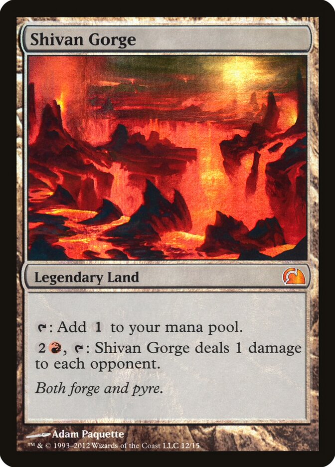 Shivan Gorge card front