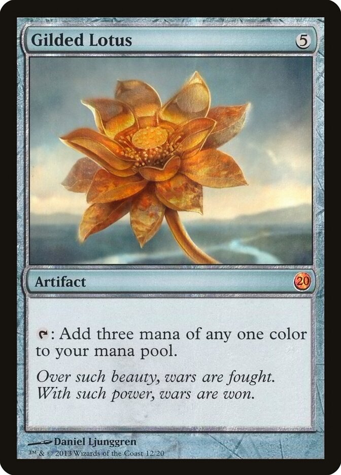 Gilded Lotus card front