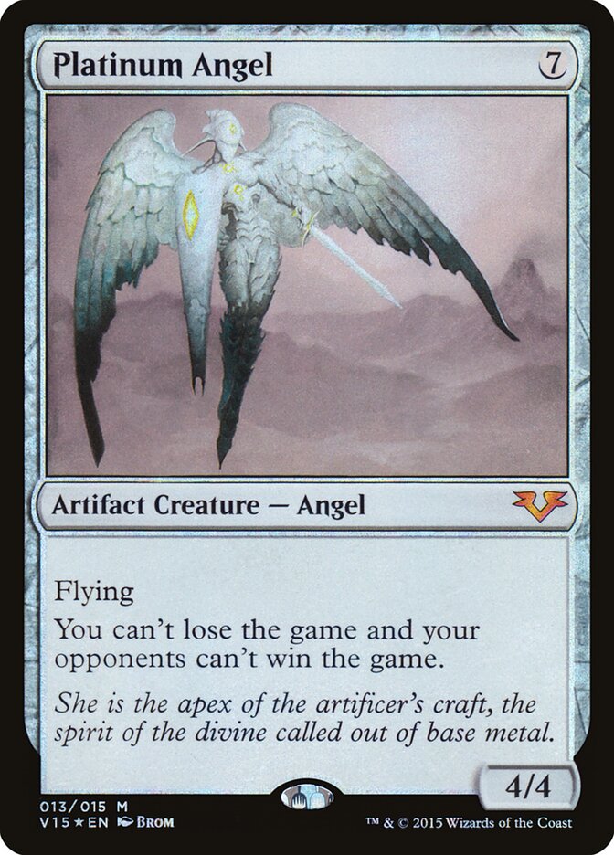 Platinum Angel card front