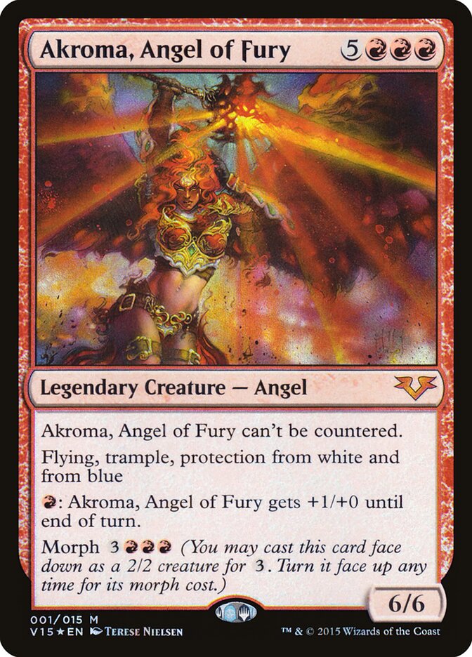 Akroma, Angel of Fury card front